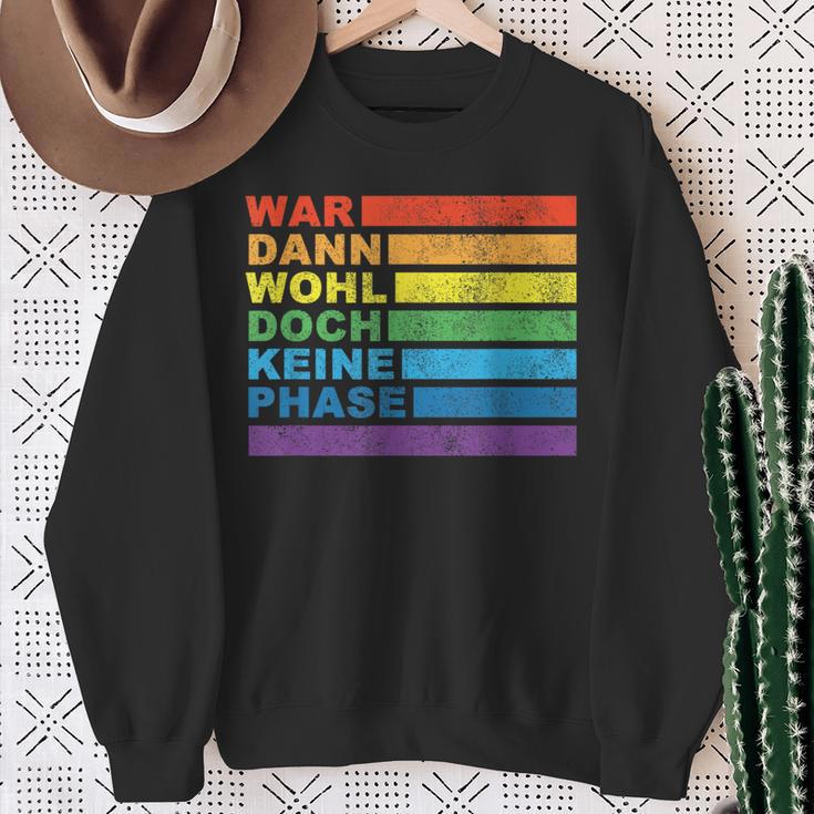 Lgbtq War Wohl Aber Keine Phase Lgbt Sweatshirt Geschenke für alte Frauen