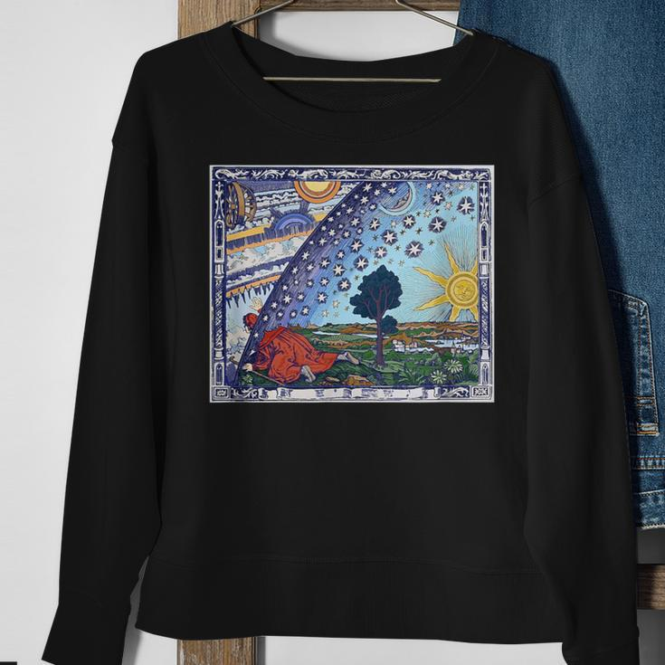 Lifting The Veil Esoteric Alchemy Symbol Esoteric Occult Sweatshirt Gifts for Old Women
