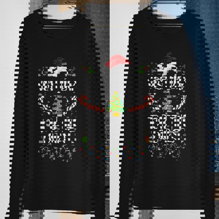 Most Likely To Be The Loudest Matching Family Christmas Sweatshirt Gifts for Old Women