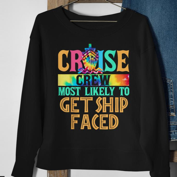 Most Likely To Get Ship Faced Matching Family Cruise Sweatshirt Gifts for Old Women