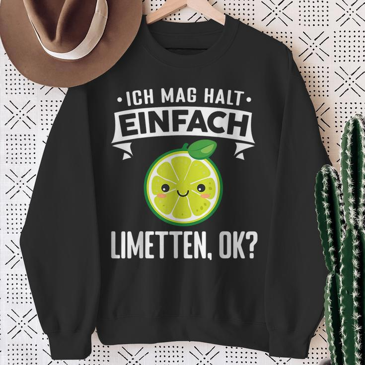 Limette Ich Mag Halt Einfach Limetten Sweatshirt Geschenke für alte Frauen