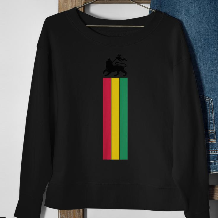 Lion Of Judah Reggae Music Jamaica Ethiopian Flag Vintage Sweatshirt Gifts for Old Women