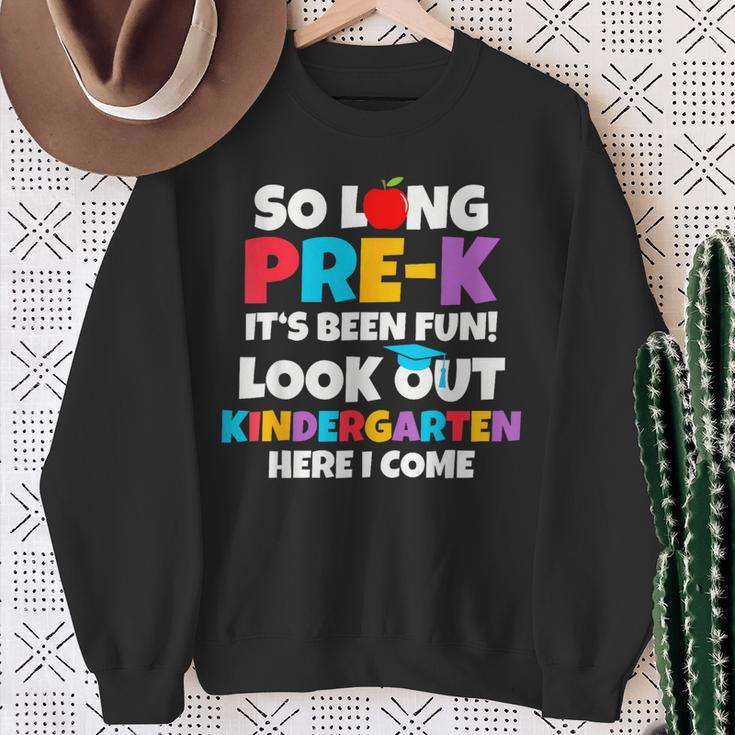 Look Out Kindergarten Pre-K Graduate Preschool Graduation Sweatshirt Gifts for Old Women
