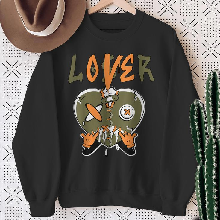Loser Lover Drip Heart Olive Green 5S Matching For Women Sweatshirt Gifts for Old Women