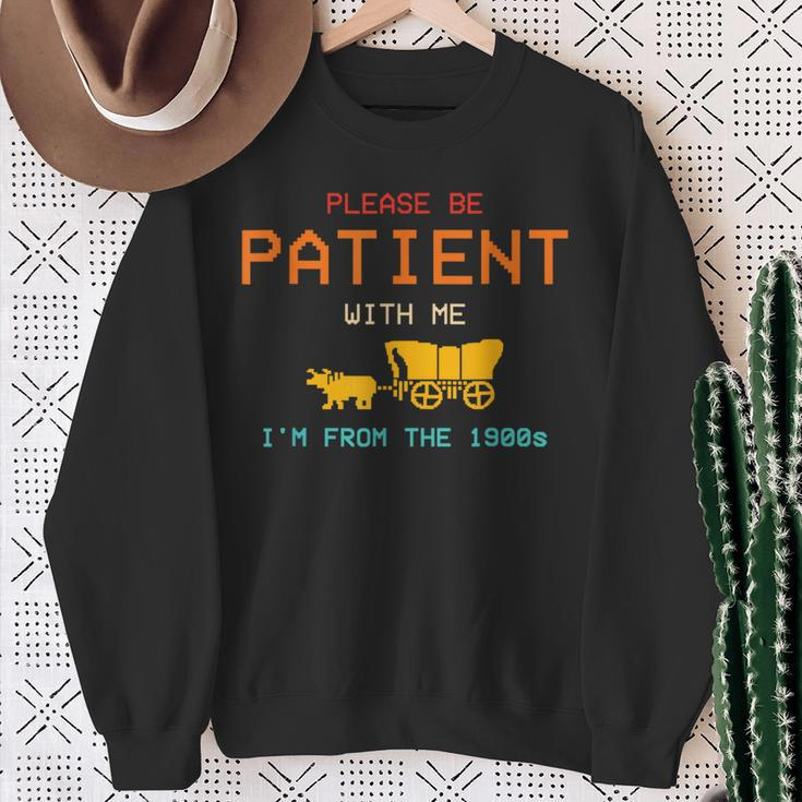 Get In Loser We're Going To Die Of Dysentery Oregon Trail Sweatshirt Gifts for Old Women