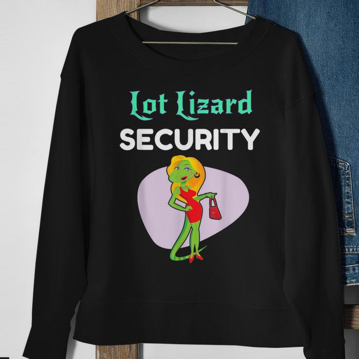 Lot Lizard Security Trailer Park Redneck Sweatshirt Gifts for Old Women