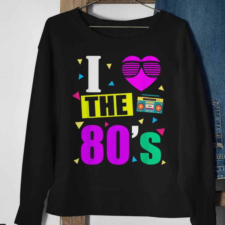 I Love 80'S 80S Retro Motto Sweatshirt Geschenke für alte Frauen