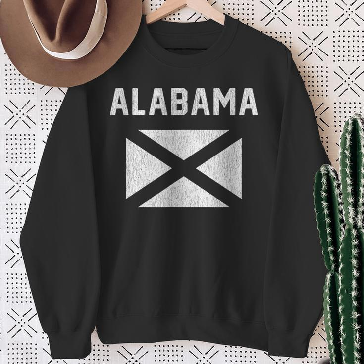 I Love Alabama Minimalist State Flag Sweatshirt Gifts for Old Women