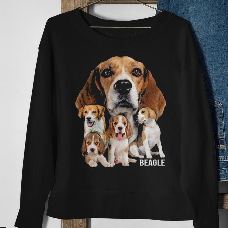 I Love My Beagle Dog Themed Beagle Lover Sweatshirt Gifts for Old Women