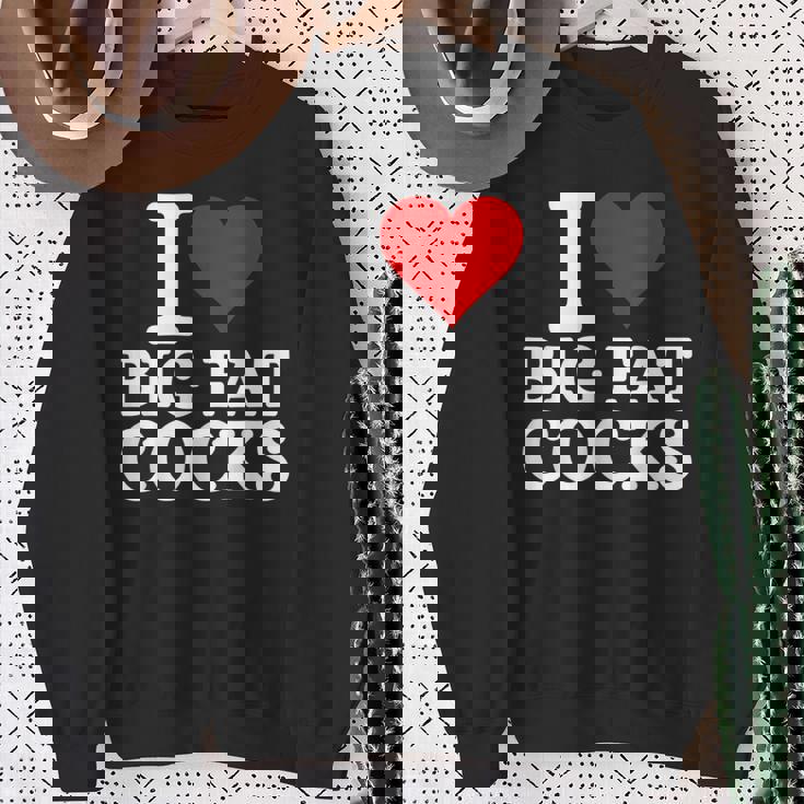 I Love Big Fat Cocks Cote I Love Big Fat Cocks Sweater e Cadeaux pour les femmes âgées