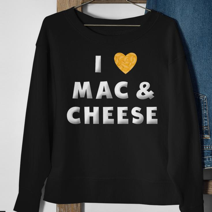 I Love Mac And Cheese Heart Mac N Cheese Lover Sweatshirt Gifts for Old Women