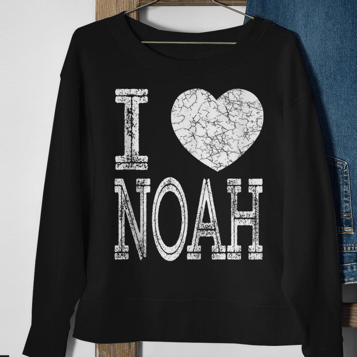 I Love Noah Valentine Boyfriend Son Husband Name Sweatshirt Gifts for Old Women
