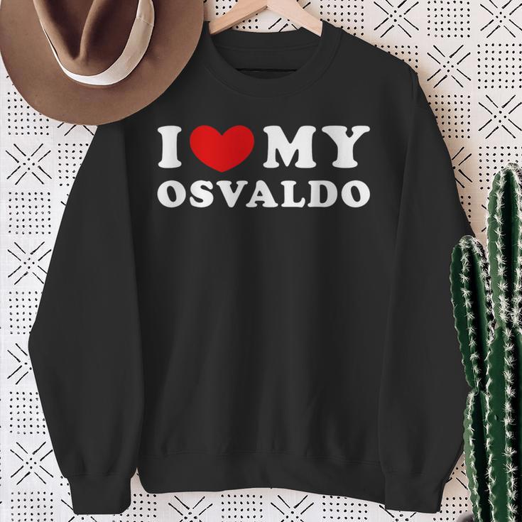 I Love My Osvaldo I Love My Osvaldo Sweatshirt Geschenke für alte Frauen