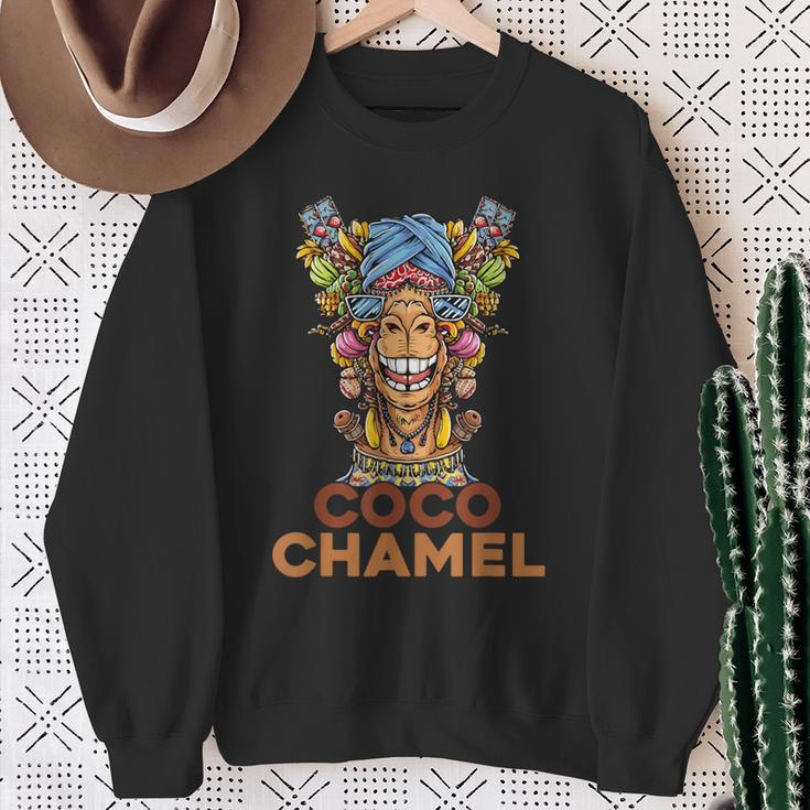Lustige Kokos-Chamelle Sweatshirt Geschenke für alte Frauen
