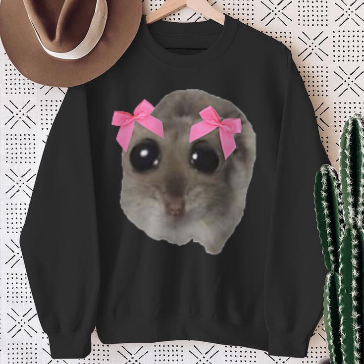 Lustiges Hamster Hamsti Dame Meme Sweatshirt Geschenke für alte Frauen