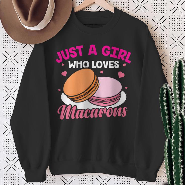 Macaron Love Macaroons Sweatshirt Geschenke für alte Frauen