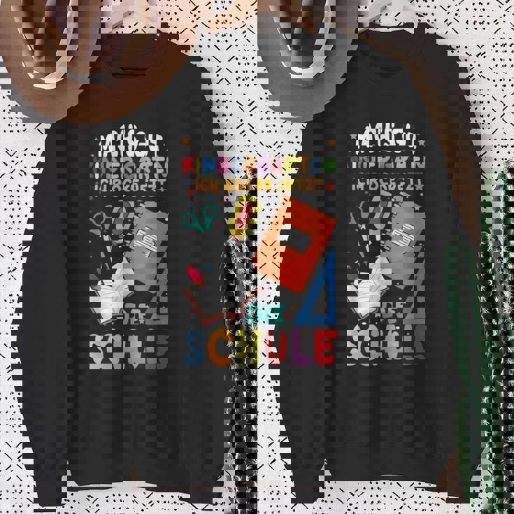 Machs Gut Kindergarten Ich Rocke Jetzt Die Schule Sweatshirt Geschenke für alte Frauen