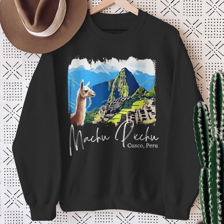 Machu Picchu Sweatshirt Geschenke für alte Frauen