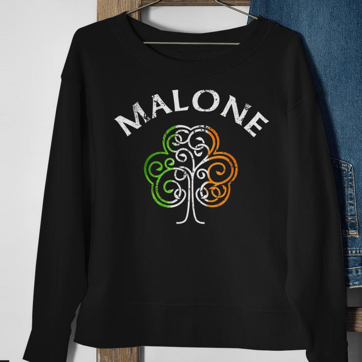 Malone Irish Family Name Sweatshirt Gifts for Old Women