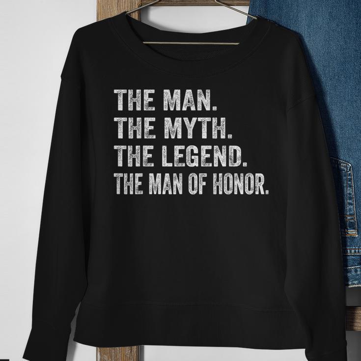 Man Of Honor Wedding Bridal Party Bridesman Proposal Sweatshirt Gifts for Old Women