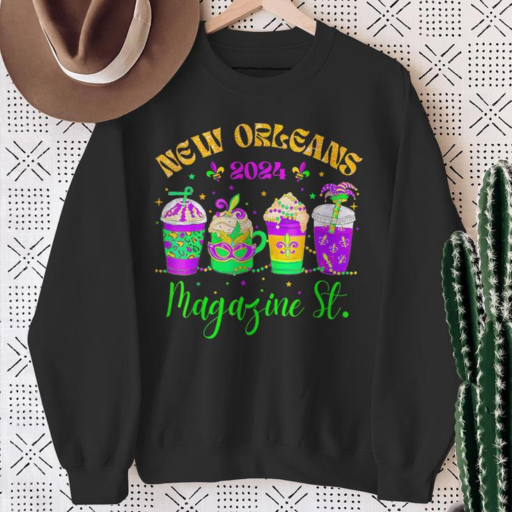Mardi Gras Celebration 2024 Magazine Street Parade Souvenir Sweatshirt Gifts for Old Women