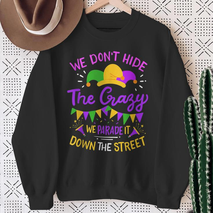 Mardi Gras Street Parade Party Sweatshirt Gifts for Old Women