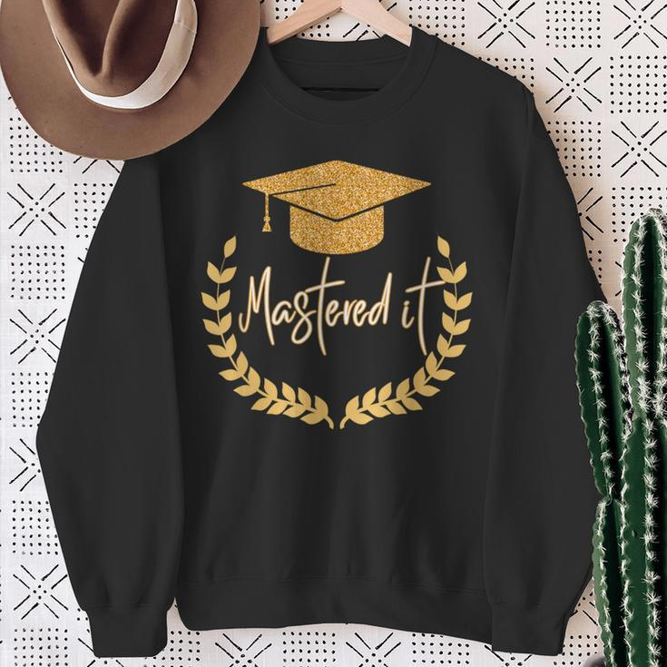 Master Degree Graduation Mastered It 2024 Graduate Sweatshirt Gifts for Old Women