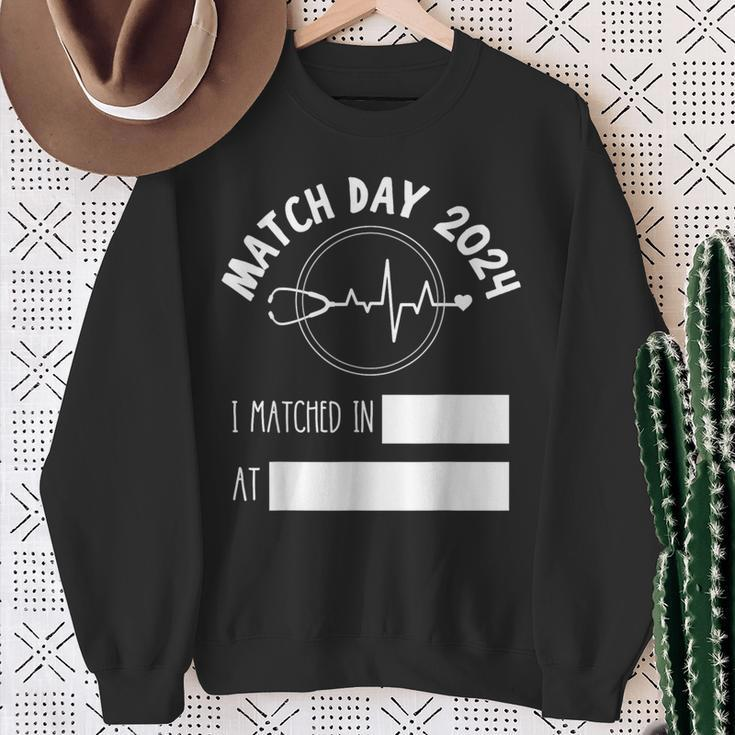 Match Day 2024 Future Doctor Physician Residency Fill In Sweatshirt Gifts for Old Women