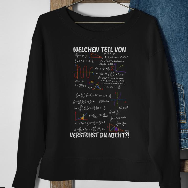 Mathelehrer Welchen Teil Verstehst Du Nicht Black Sweatshirt Geschenke für alte Frauen
