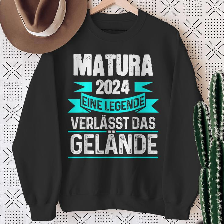 Matura 2024 Eine Legende Verlässt Das Matura Bestanden Sweatshirt Geschenke für alte Frauen