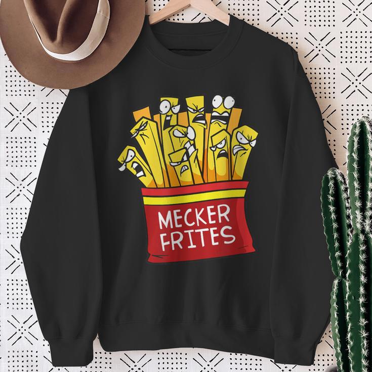 Mecker Frites Meckerfritze Scolding Fries Sweatshirt Geschenke für alte Frauen