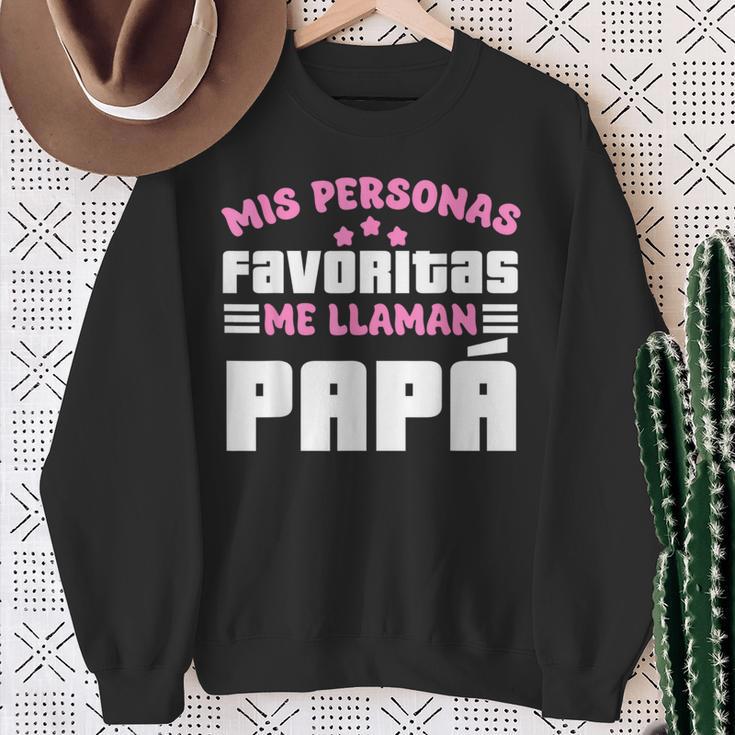 Meine Lieblingspersonen Ich Rufe Papa Für Eltern An Sweatshirt Geschenke für alte Frauen