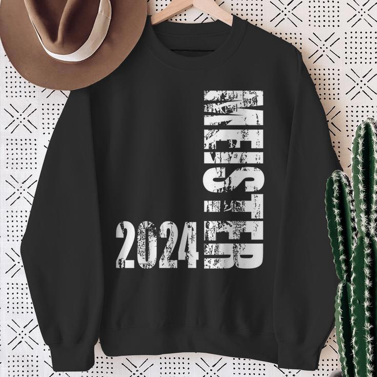 Meister 2024 Aufsteigerintage Motif Team Football Fun Sweatshirt Geschenke für alte Frauen