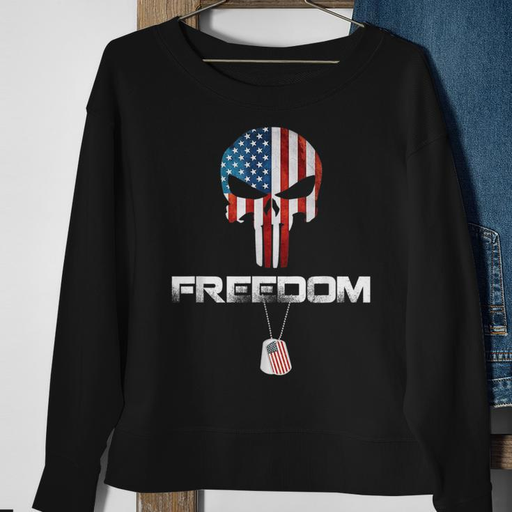 Memorial Day Freedom 4Th Of July Independence Veteran Day Sweatshirt Gifts for Old Women