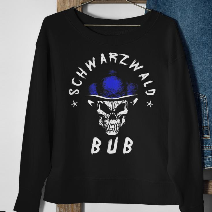 Men's Black Forest Bub Schwarzwaldbub Bollenhut Skull Black Sweatshirt Geschenke für alte Frauen