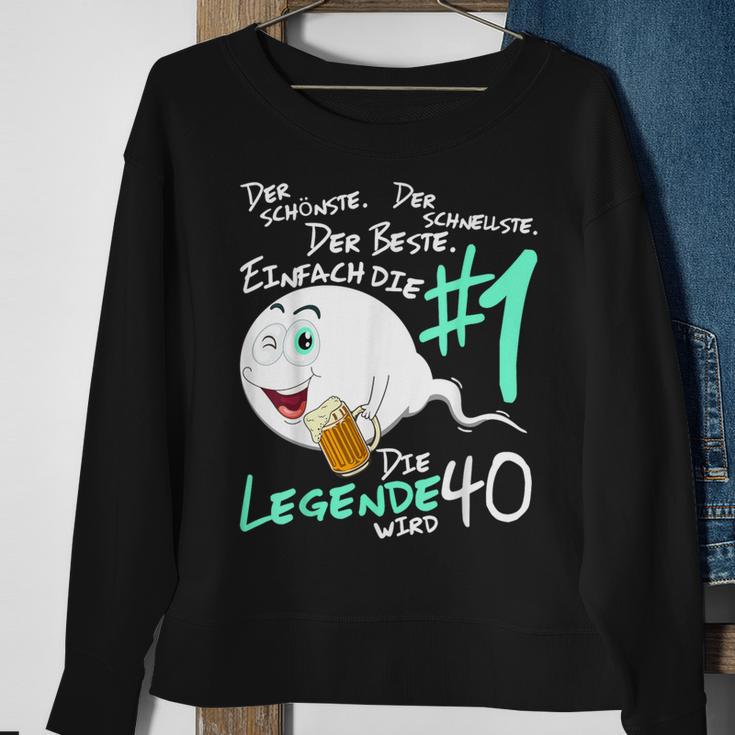 Men's Die Legende Wird 40 Jahre 40S Birthday Sweatshirt Geschenke für alte Frauen