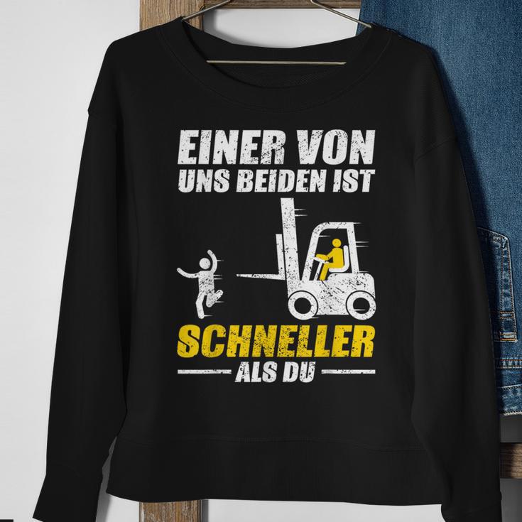 Men's Forklift Driver Lagerist Forklift Lager Worker Black S Sweatshirt Geschenke für alte Frauen