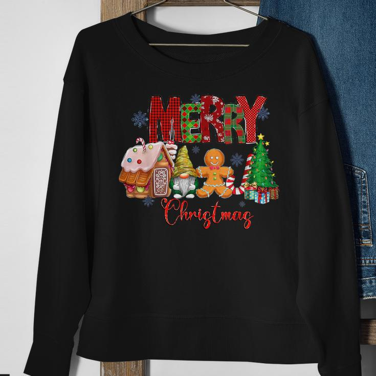 Merry Christmas Candy House Lemon Gnome Gingerbread Pajamas Sweatshirt Gifts for Old Women