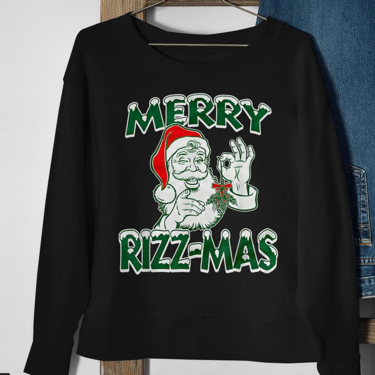 Merry Rizz-Mas Sweatshirt Gifts for Old Women