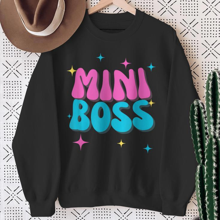 Mini Boss For Girls Sweatshirt Gifts for Old Women
