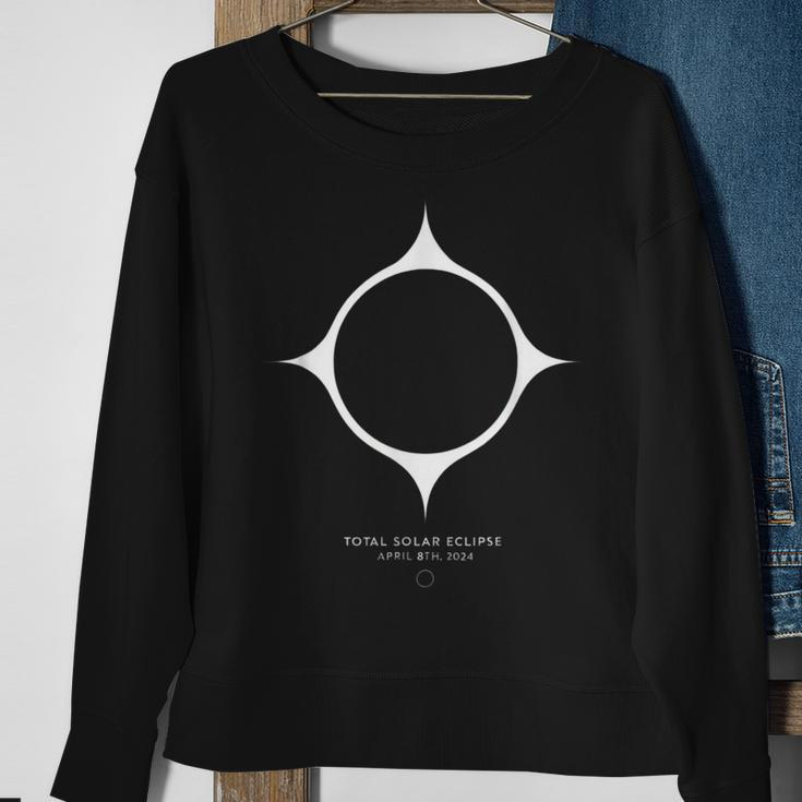 Minimalistic 2024 Solar Eclipse 2024 040824 Eclipse Sweatshirt Gifts for Old Women