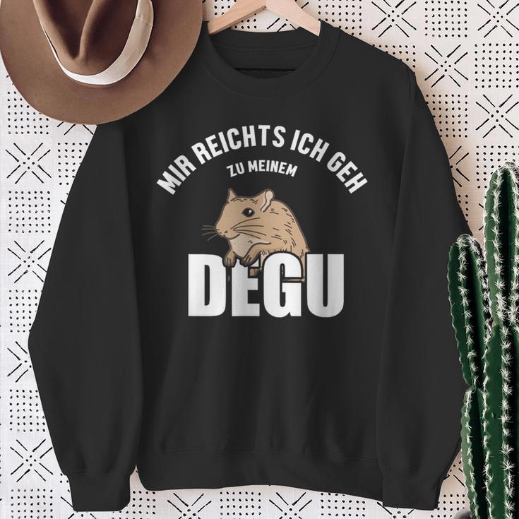 Mir Reichts Ich Geh Zum Degu Ratte Sweatshirt Geschenke für alte Frauen