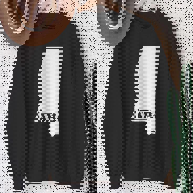 Mississippi Love Hometown State Pride Sweatshirt Gifts for Old Women