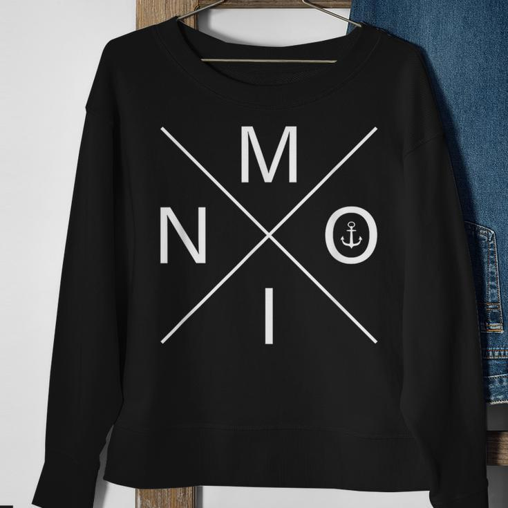 Moin Hamburg Norden Anchor Moin Ist Schon Gesabbel Black S Sweatshirt Geschenke für alte Frauen
