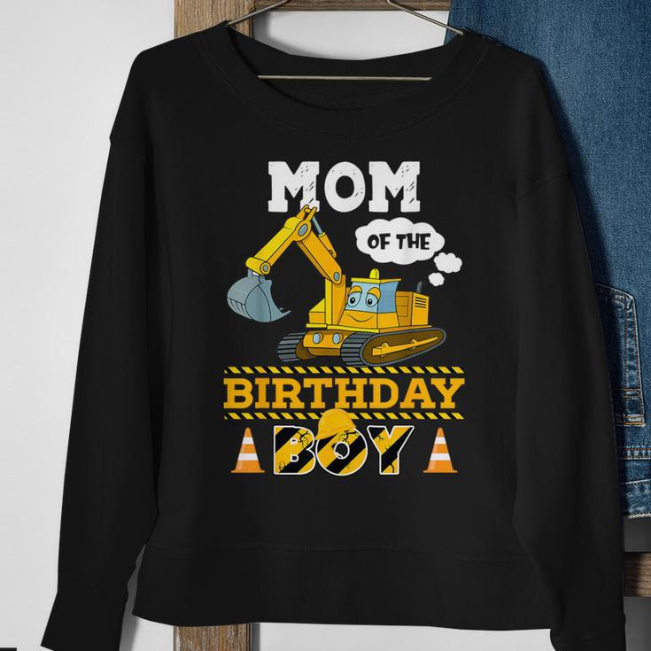 Mom Of The Birthday Boy Construction 1St Birthday Party Sweatshirt Gifts for Old Women