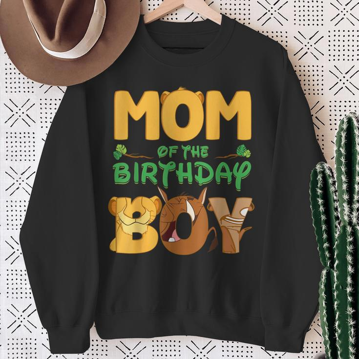 Mom And Dad Birthday Boy Lion Family Matching Sweatshirt Gifts for Old Women