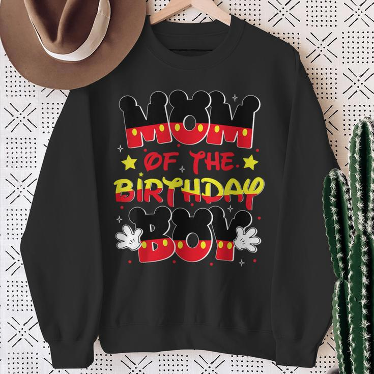 Mom And Dad Birthday Boy Mouse Family Matching Sweatshirt Gifts for Old Women