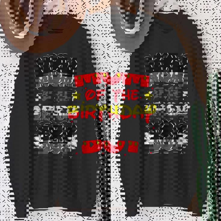 Mom And Dad Birthday Boy Mouse Family Matching Sweatshirt Gifts for Old Women