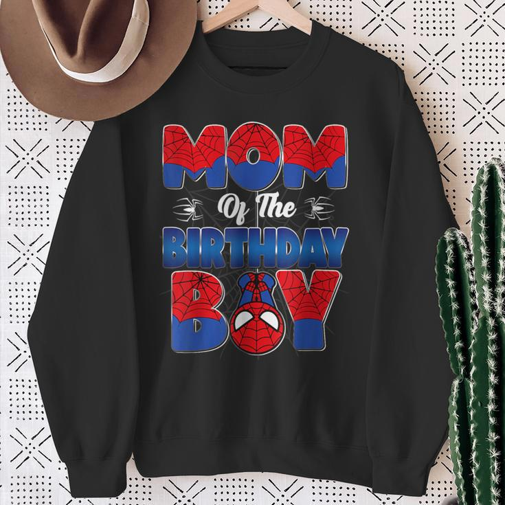 Mom And Dad Birthday Boy Spider Family Matching Sweatshirt Gifts for Old Women