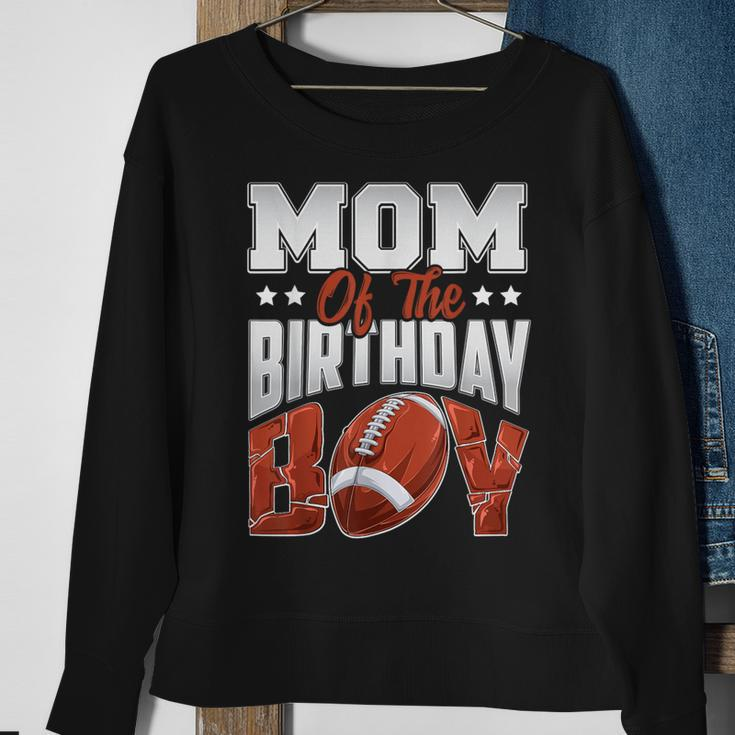 Mom Football Birthday Boy Family Baller B-Day Party Sweatshirt Gifts for Old Women